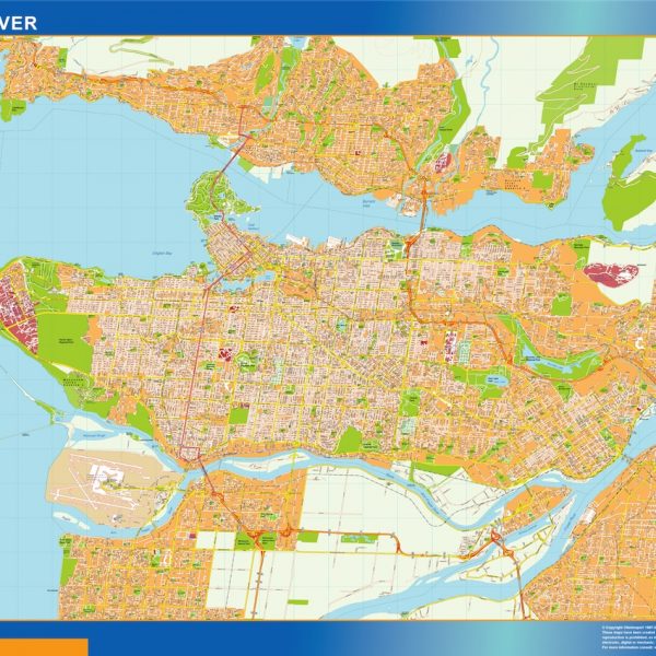 vancouver vector map