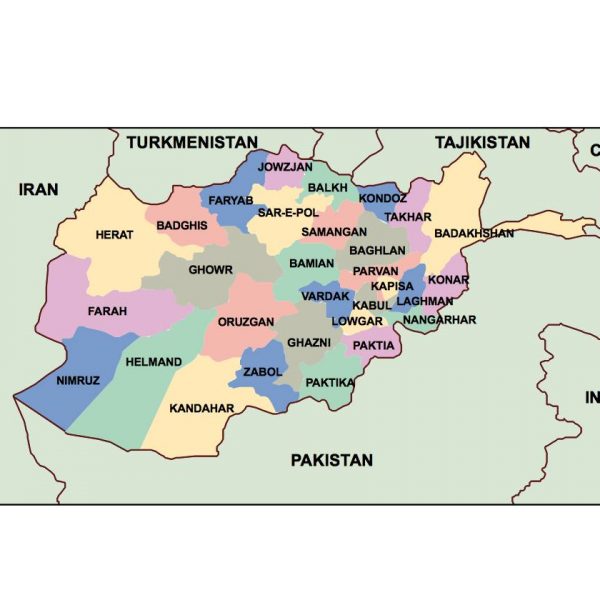 afganisthan presentation map