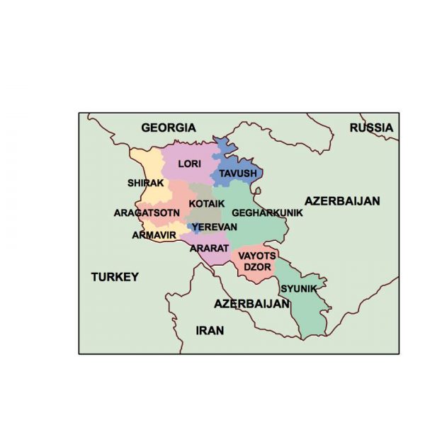 armenia presentation map