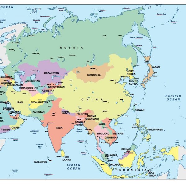 asia presentation map