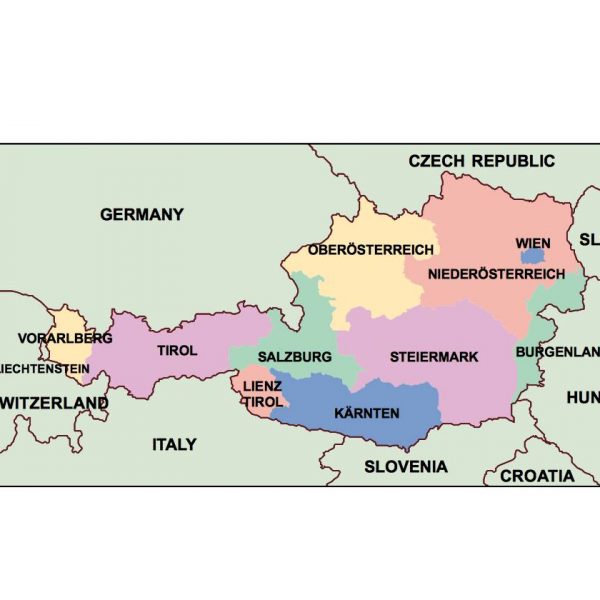 austria presentation map