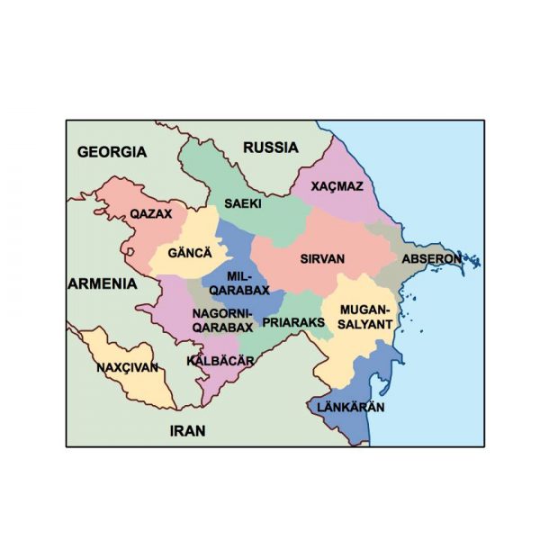 azerbaijan presentation map