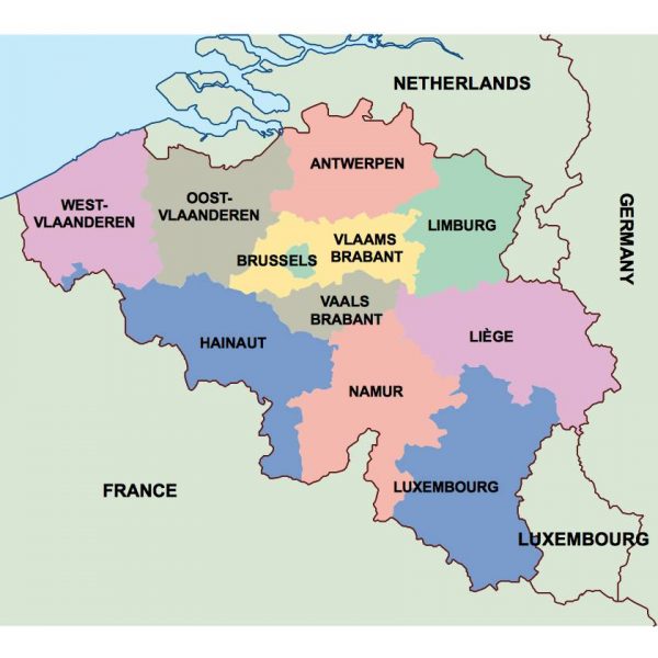 belgium presentation map