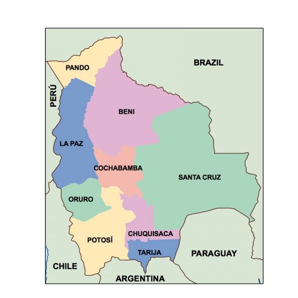 bolivia presentation map