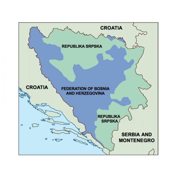 bosnia and herzegovina presentation map