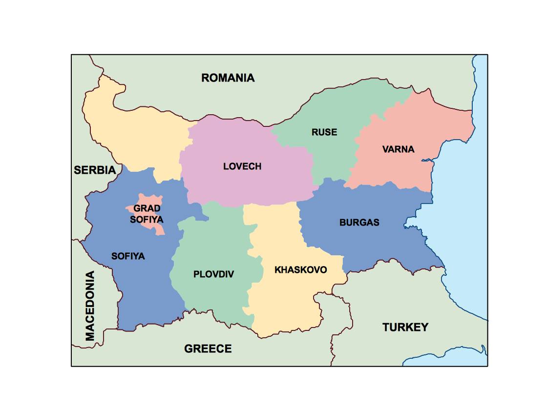 bulgaria presentation map