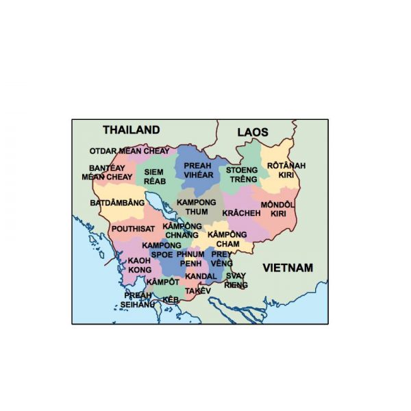 cambodia presentation map