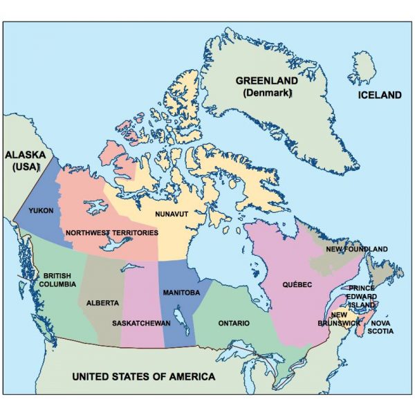 canada presentation map
