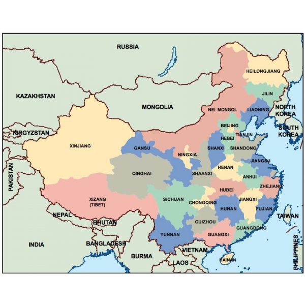 china presentation map