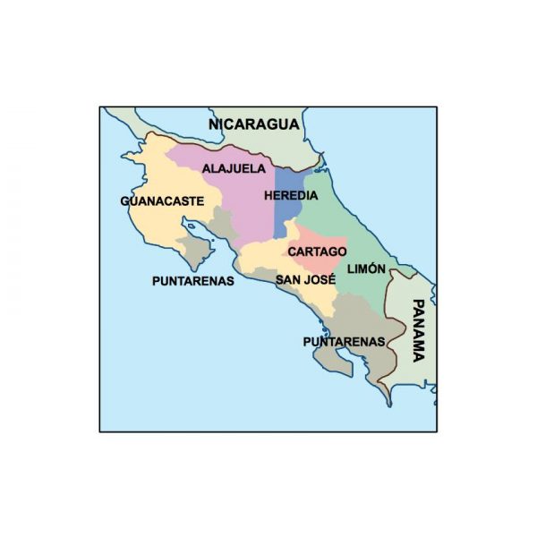 costa rica presentation map