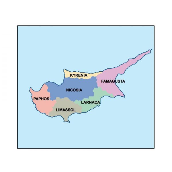 cyprus presentation map