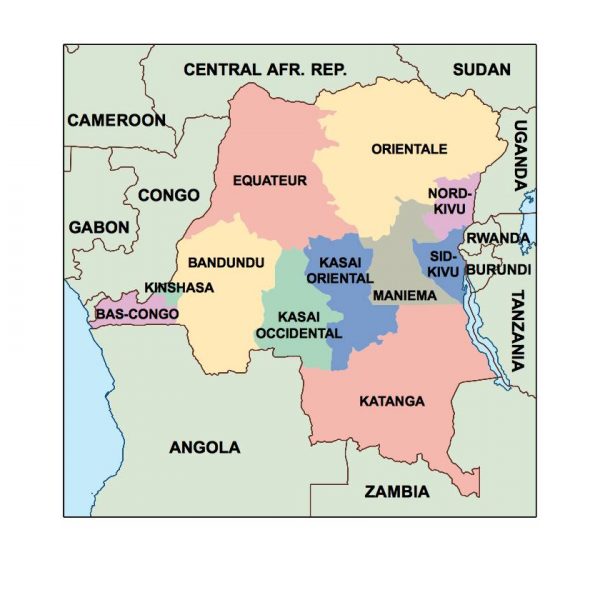 democratic republic of congo presentation map