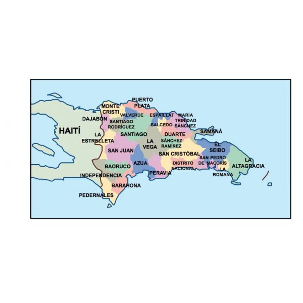 dominican republic presentation map