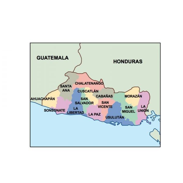 el salvador presentation map