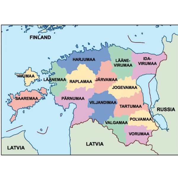 estonia presentation map