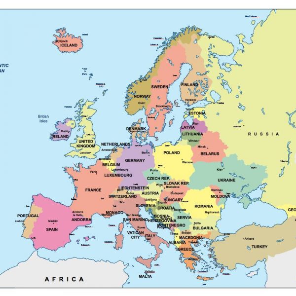 europe presentation map