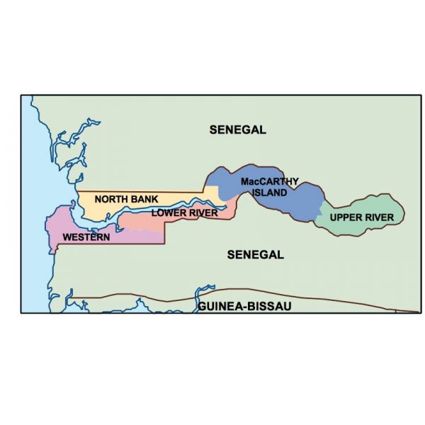 gambia presentation map