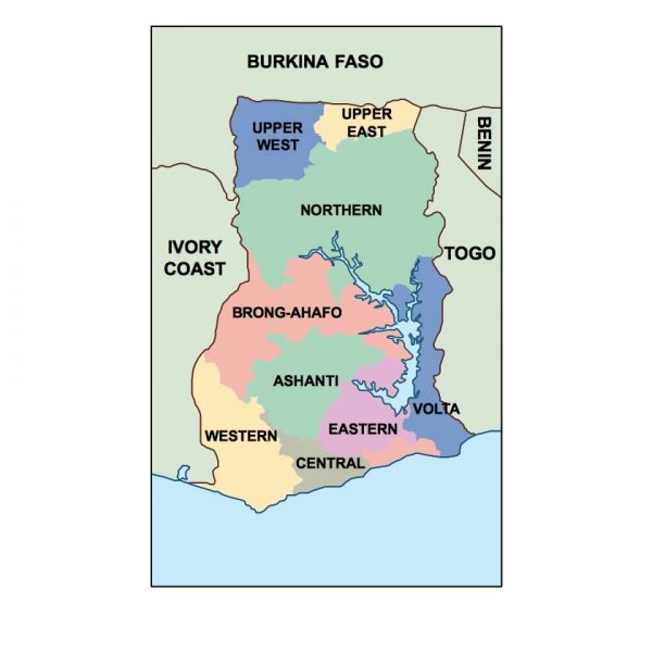 ghana presentation map