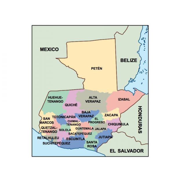 guatemala presentation map