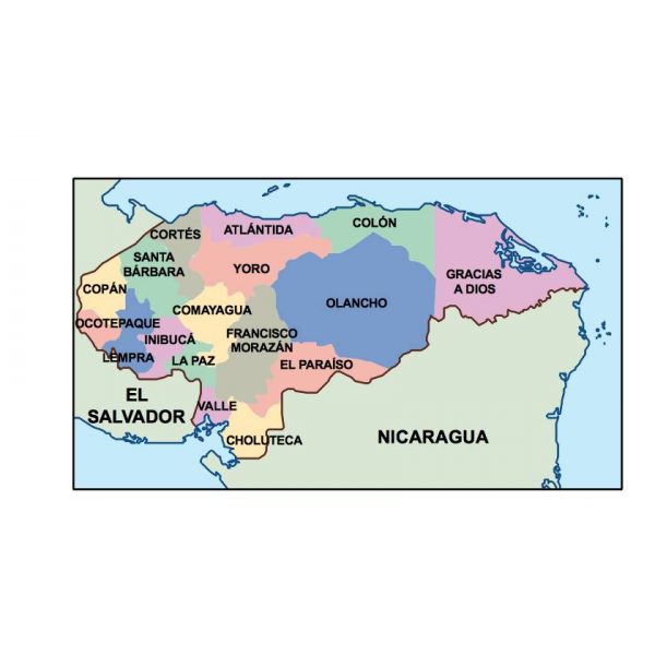 honduras presentation map