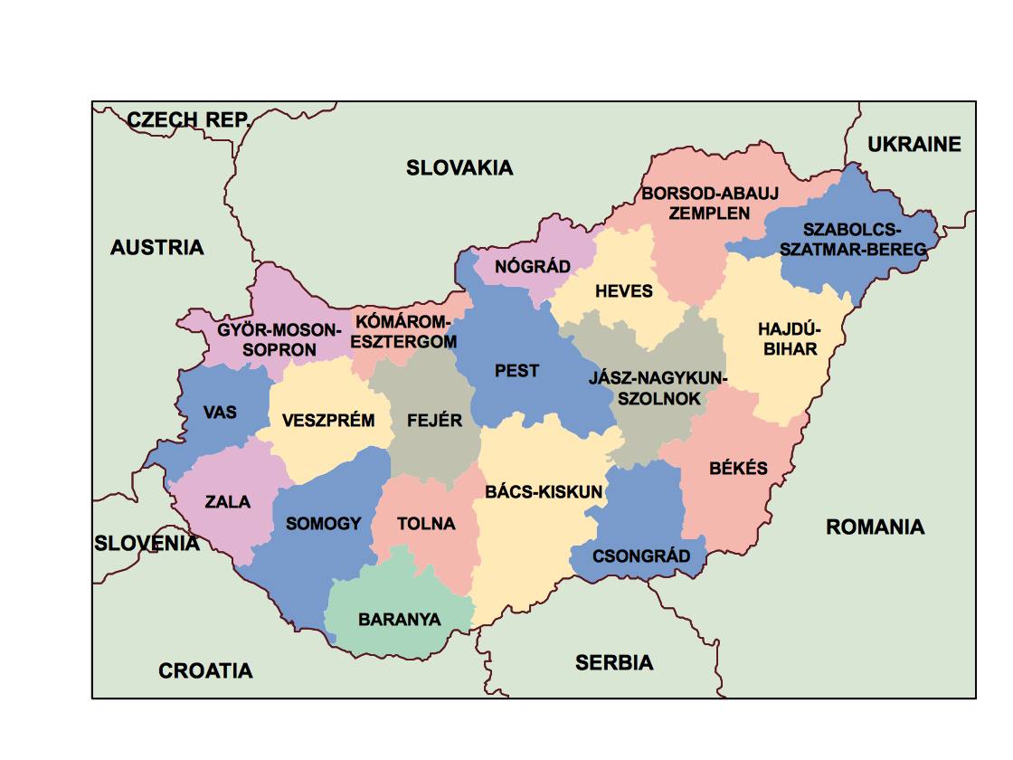 hungary presentation map