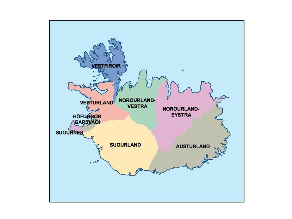 iceland presentation map