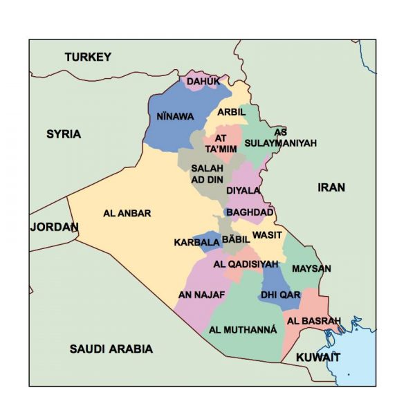 iraq presentation map