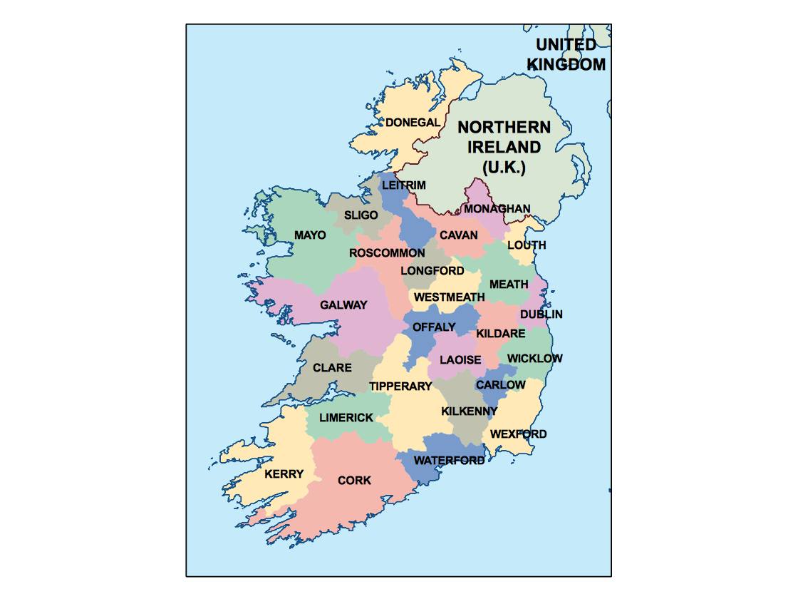 ireland presentation map