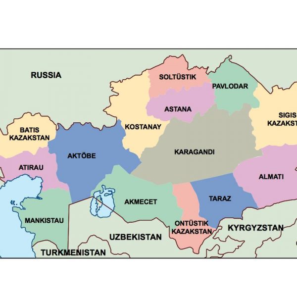 kazakhstan presentation map