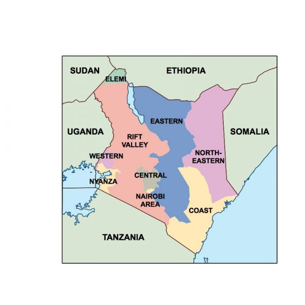 kenya presentation map