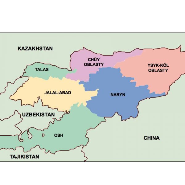 kyrgyzstan presentation map