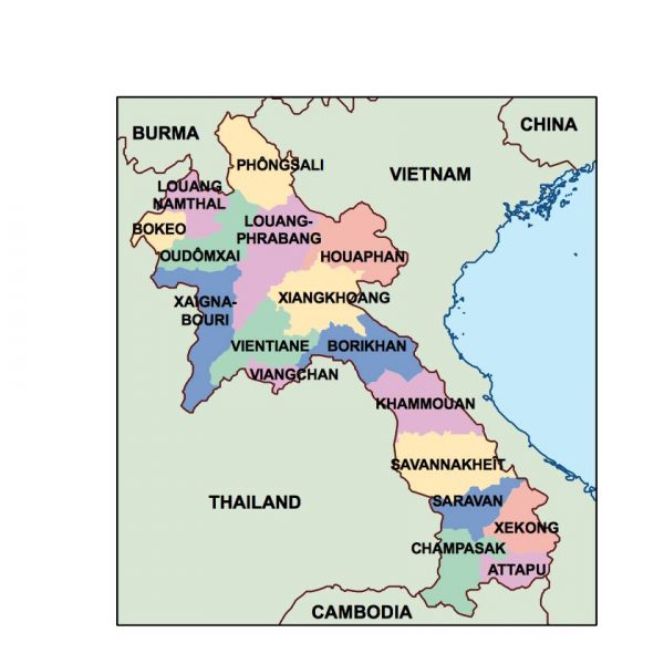 laos presentation map