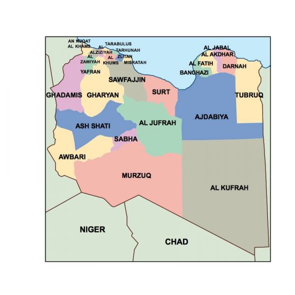 libya presentation map