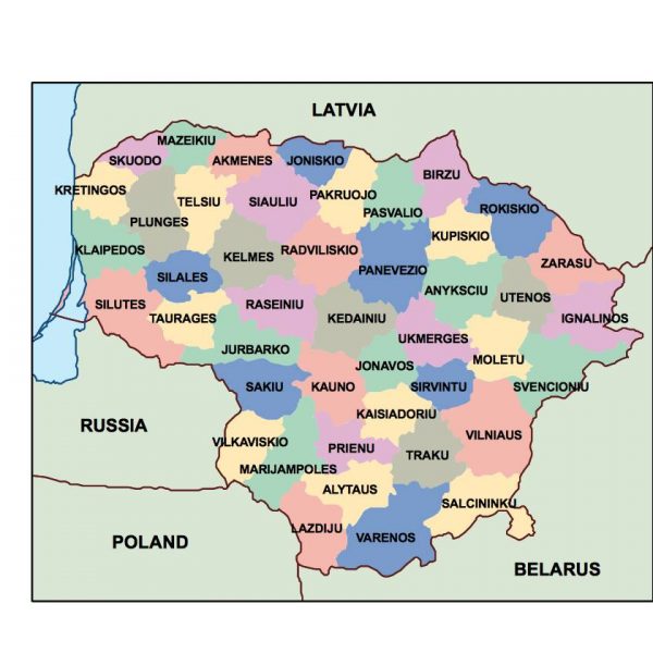 lithuania presentation map