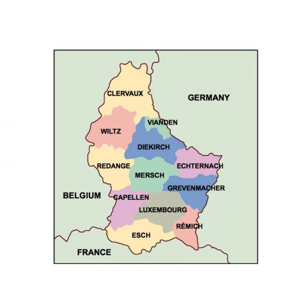 luxembourg presentation map