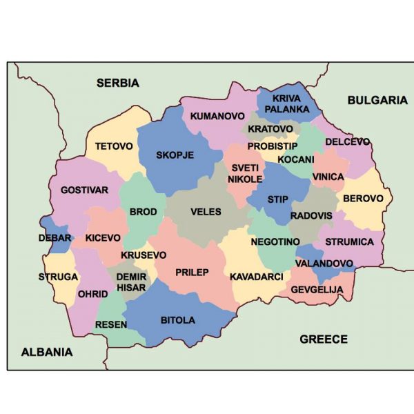 macedonia presentation map
