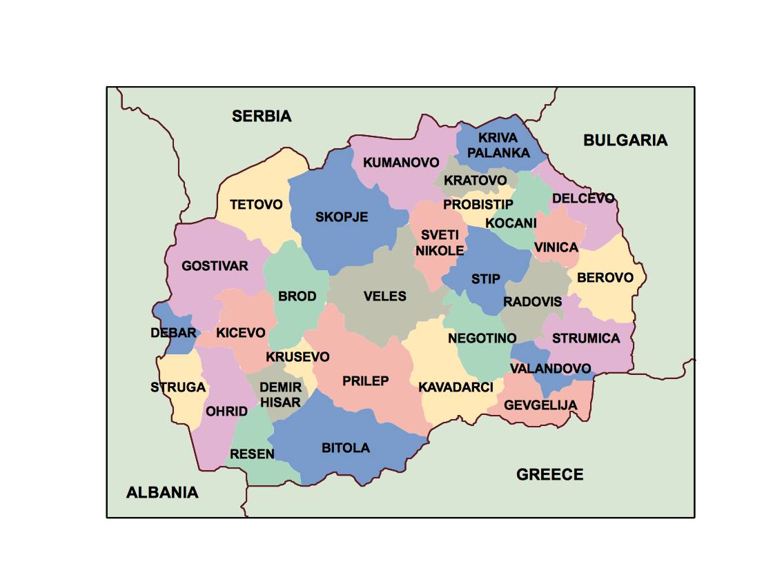 macedonia presentation map
