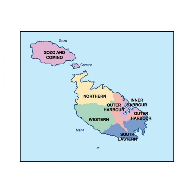 malta presentation map