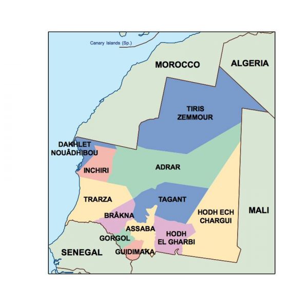 mauritania presentation map