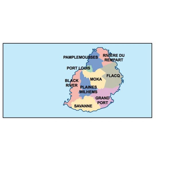 mauritius presentation map