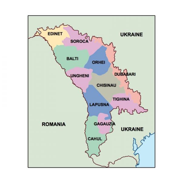 moldova presentation map