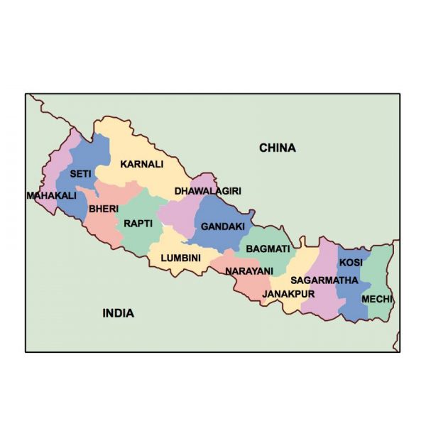 nepal presentation map