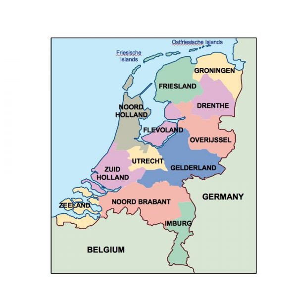 netherlands presentation map