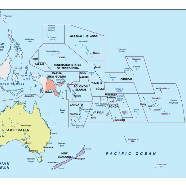 oceania presentation map