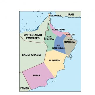oman presentation map