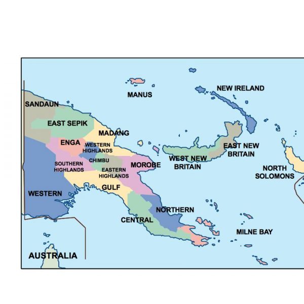 papua new guinea presentation map