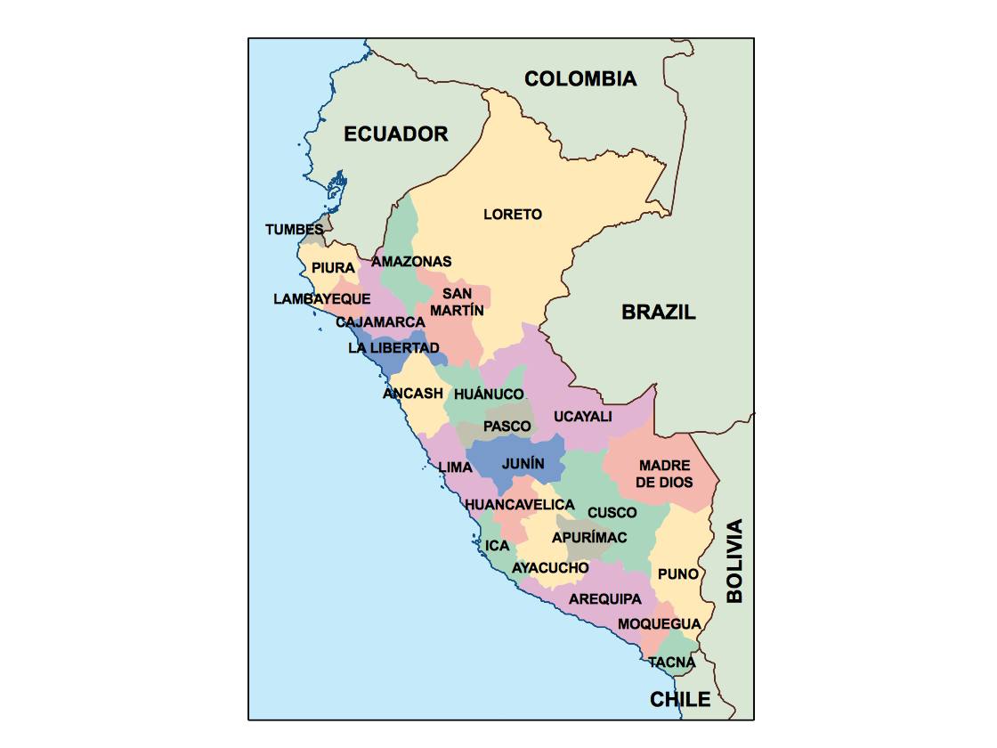 peru presentation map