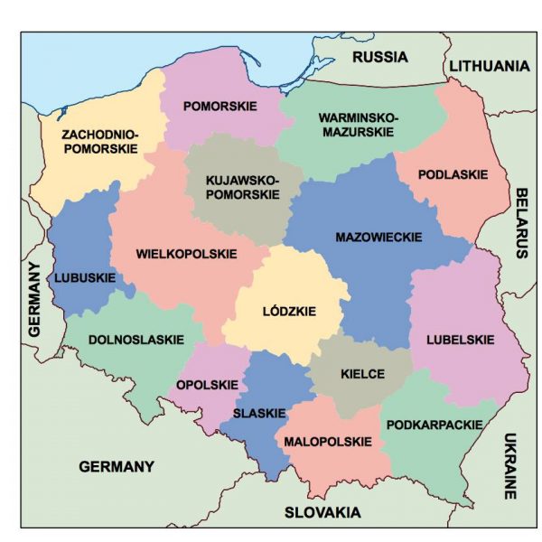 poland presentation map