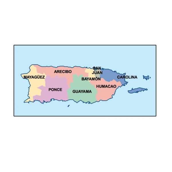 puerto rico presentation map