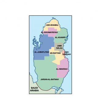 qatar presentation map